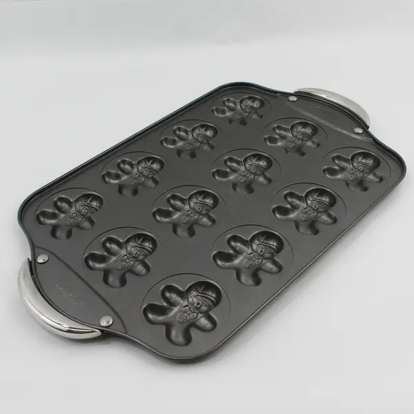 Norpro Gingerbread Man Molded Baking Pan Makes 12 Holiday Cookie Pan