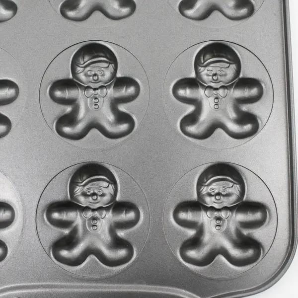 Norpro Gingerbread Man Molded Baking Pan Makes 12 Holiday Cookie Pan