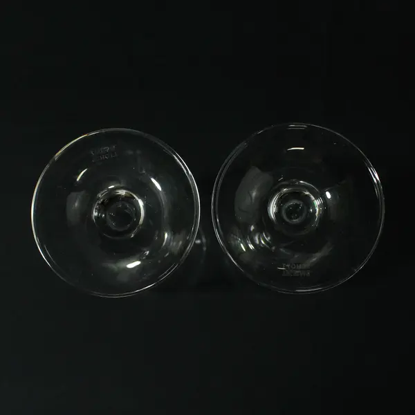 Schott Zwiesel Lot of 2 Clear Wine Glasses Wine Country Half Marathons 9in