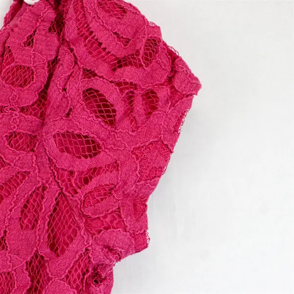 Banana Republic Pink Mesh Short-Sleeved Top Women's Petite XS