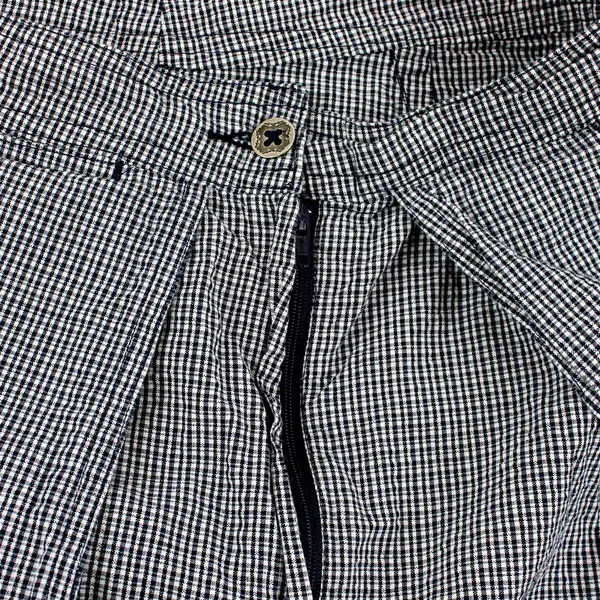 Cherokee White and Blue Gingham Cotton Wrap Skort Women's Size 6