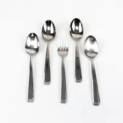Lot of 5 Retroneu Milano Mixed Flatware Set Fork Spoons Stainless Steel 18/8