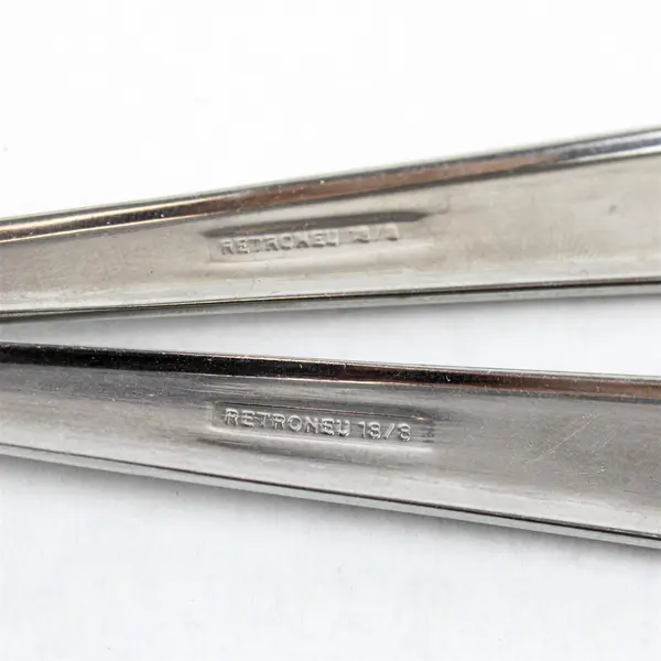 Lot of 5 Retroneu Milano Mixed Flatware Set Fork Spoons Stainless Steel 18/8