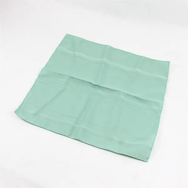 Vintage Set of 3 Mint Green Rayon Poly Blend Table Napkins