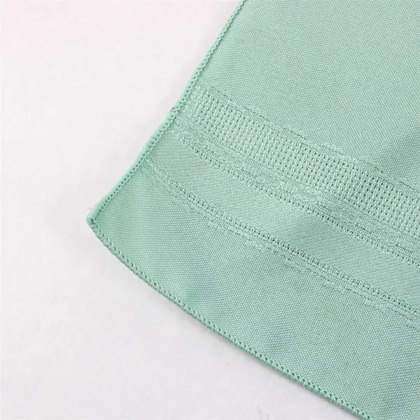 Vintage Set of 3 Mint Green Rayon Poly Blend Table Napkins