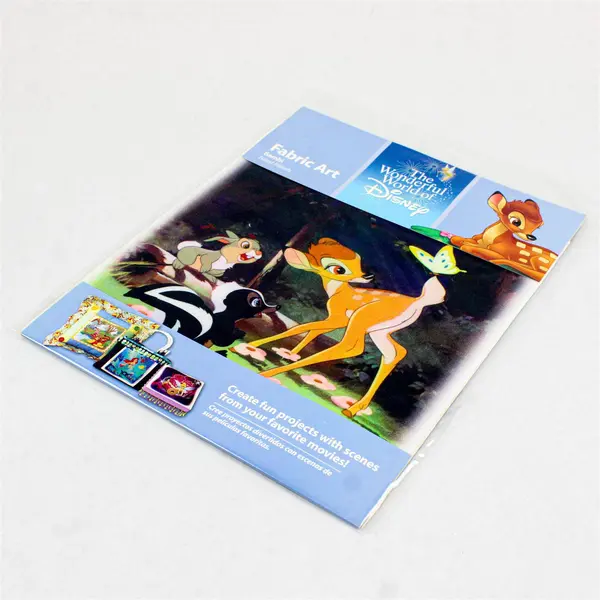Wonderful World of Disney Fabric Art Bambi Forest Friends 8.5" Square