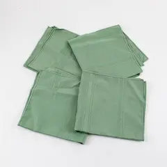 Set of 4 Sage Green Cloth Napkins Pre-Owned