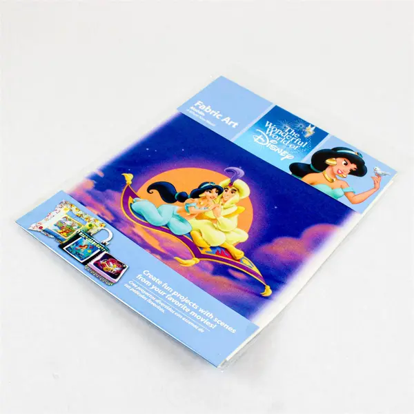 Wonderful World of Disney Fabric Art Aladdin A Whole New World 8.5" Square