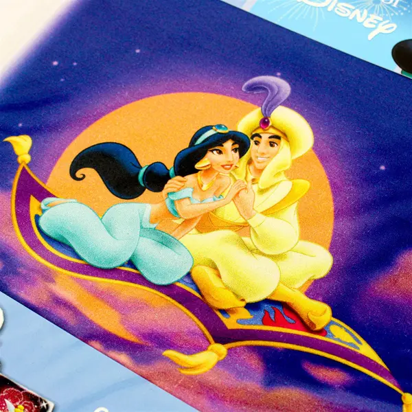 Wonderful World of Disney Fabric Art Aladdin A Whole New World 8.5" Square