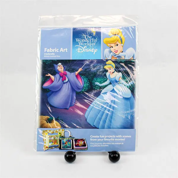 Wonderful World of Disney Fabric Art Cinderella Bibbidi-Bobbidi-Boo 8.5" Square