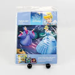 Wonderful World of Disney Fabric Art Cinderella Bibbidi-Bobbidi-Boo 8.5" Square