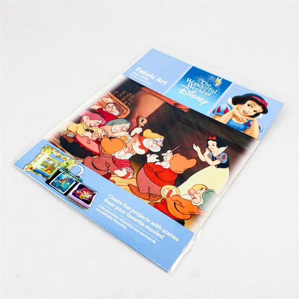 Wonderful World of Disney Fabric Art Snow White An Evening of Music 8.5" Square