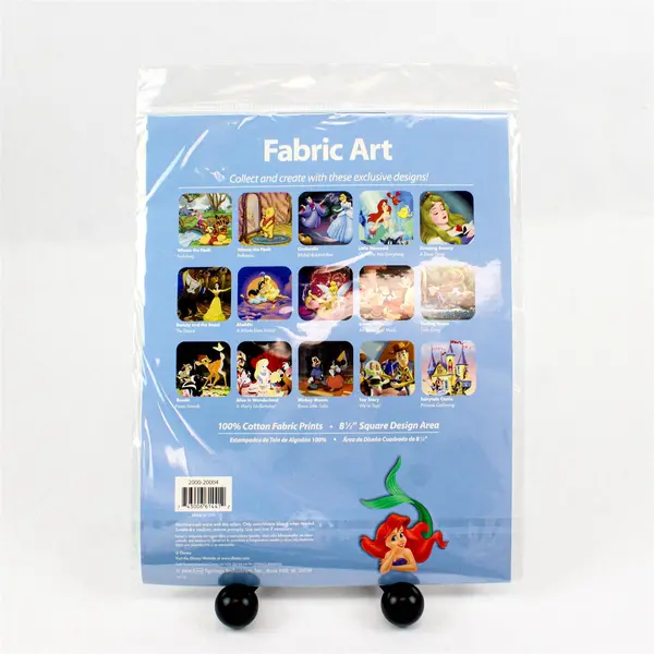 Wonderful World of Disney Fabric Art Little Mermaid Ariel 8.5" Square