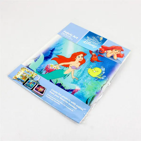 Wonderful World of Disney Fabric Art Little Mermaid Ariel 8.5" Square