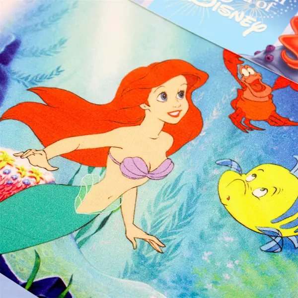 Wonderful World of Disney Fabric Art Little Mermaid Ariel 8.5" Square