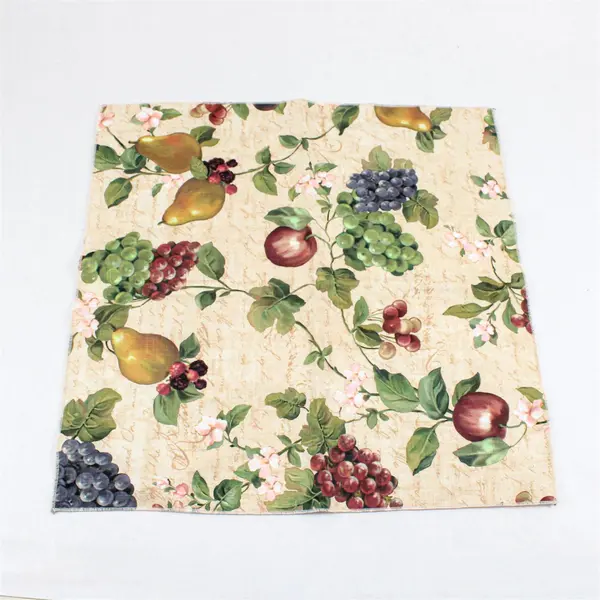 Set of 6 Rose Tree East Hampton 100% Cotton Cloth Dinner Napkins Fruit