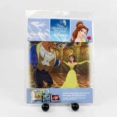 Wonderful World of Disney Fabric Art Beauty and the Beast The Dance 8.5" Square