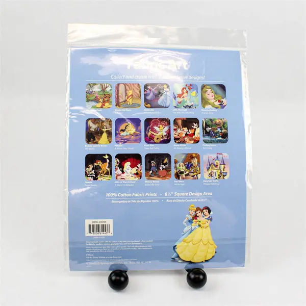 Wonderful World of Disney Fabric Art Beauty and the Beast The Dance 8.5" Square