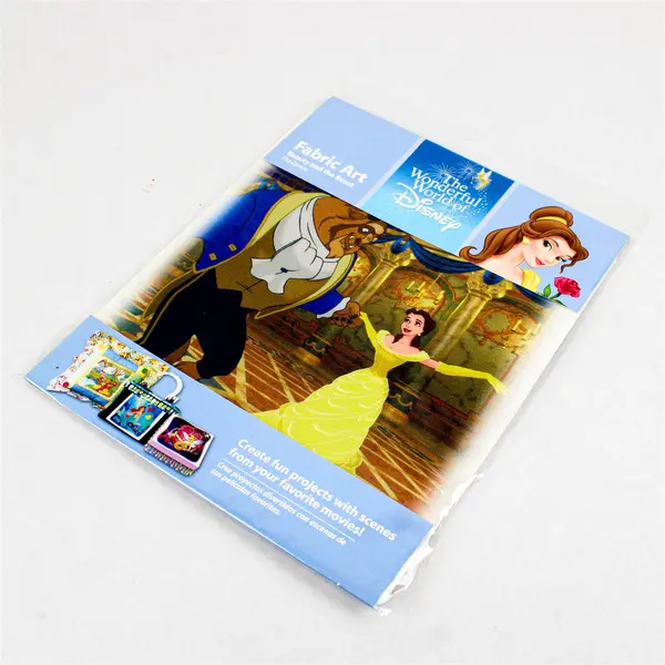 Wonderful World of Disney Fabric Art Beauty and the Beast The Dance 8.5" Square