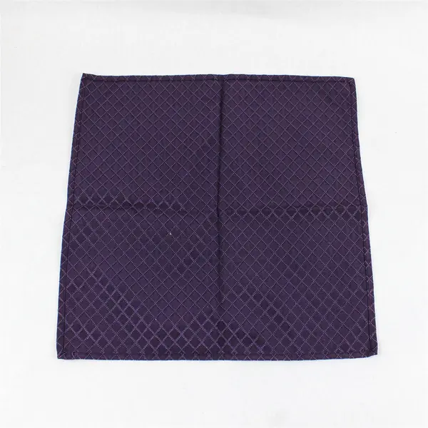 Set of 4 Purple Diamond-Quilted Cloth Napkins 