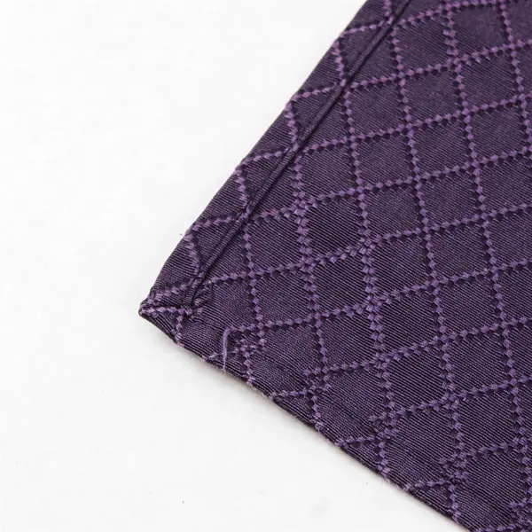 Set of 4 Purple Diamond-Quilted Cloth Napkins 