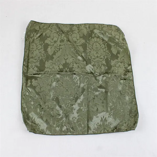 Avon Home Fashions Set of 6 Green Jacquard Floral Brocade Damask Napkins