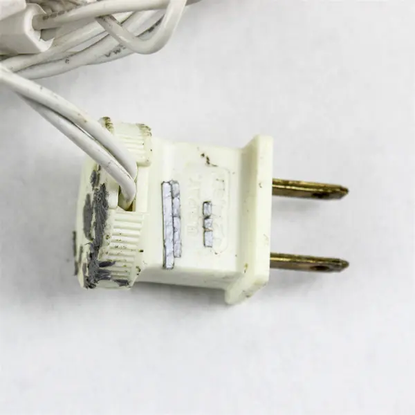 L-2115 Mini Christmas String Lights Clear Bulbs White Wire Tested