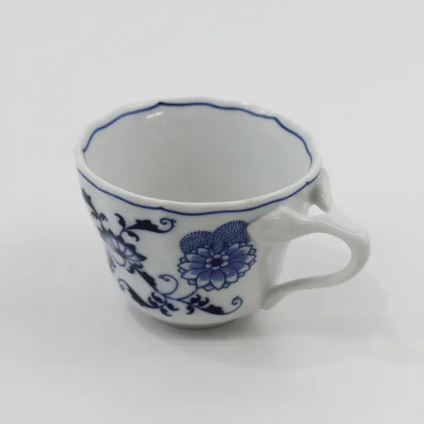 Vintage Blue Danube Blue Onion Porcelain Tea Cup Japan Rectangle Stamp
