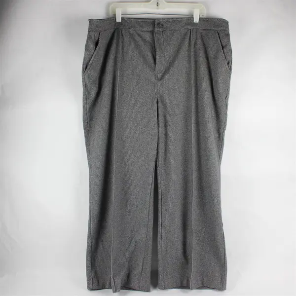 Beautiful By Lawrence Zarian Gray Patterned Dress Pants Size 22WP