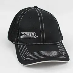 Pacific Headwear Cochran Black Mesh-Back Trucker Hat 455M SM-MED 6 7/8-7 3/8