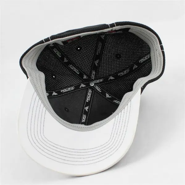 Pacific Headwear Cochran Black Mesh-Back Trucker Hat 455M SM-MED 6 7/8-7 3/8