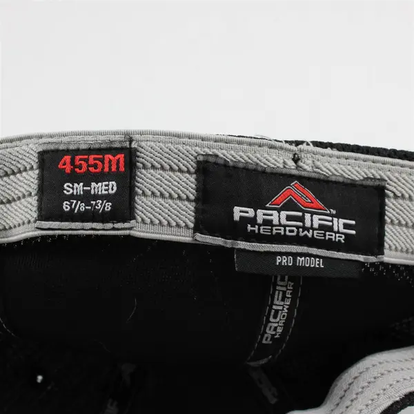 Pacific Headwear Cochran Black Mesh-Back Trucker Hat 455M SM-MED 6 7/8-7 3/8