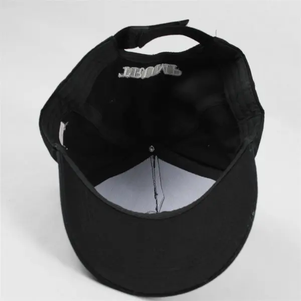 Black Make America Great Again Trump 45-47 Hat Cap w/ USA Flag Patch