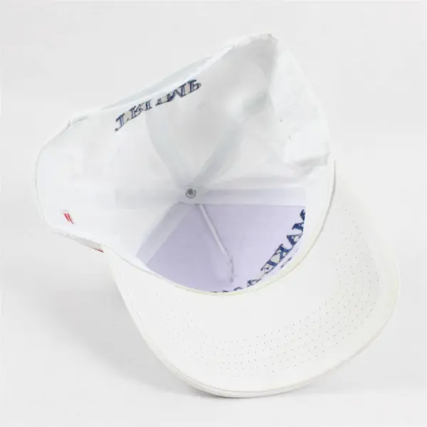 White Make America Great Again Trump 45-47 Hat Cap w/ USA Flag Patch