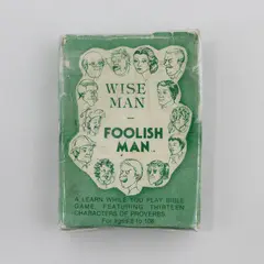 1980 Growth Games Wise Man Foolish Man Card Game Vintage