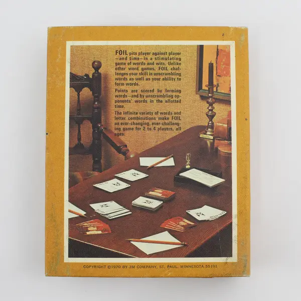 1970 3M Company FOIL Card Game of Words And  Wits