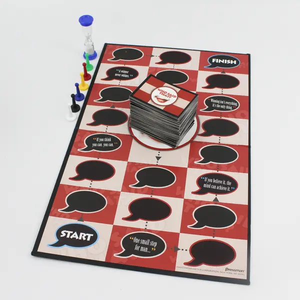 2003 Pressman Toy Corp Who Said That? A Game Of Quotes Board Game