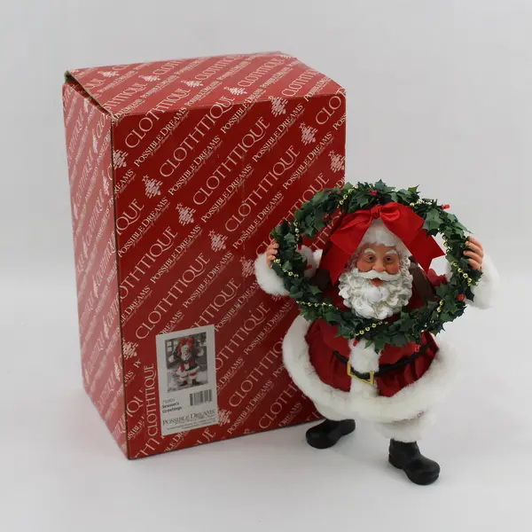 Possible Dreams Clothique Santa "Season's Greetings" 713831 Works