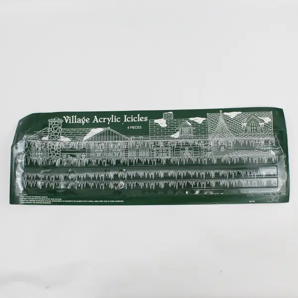DEPT 56 Pkg Of 4 Village Acrylic Icicles # 52116 NIP