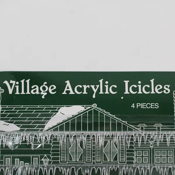 DEPT 56 Pkg Of 4 Village Acrylic Icicles # 52116 NIP