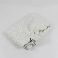 Eddie Bauer Plush Car Seat Cover Gray White Baby Blanket