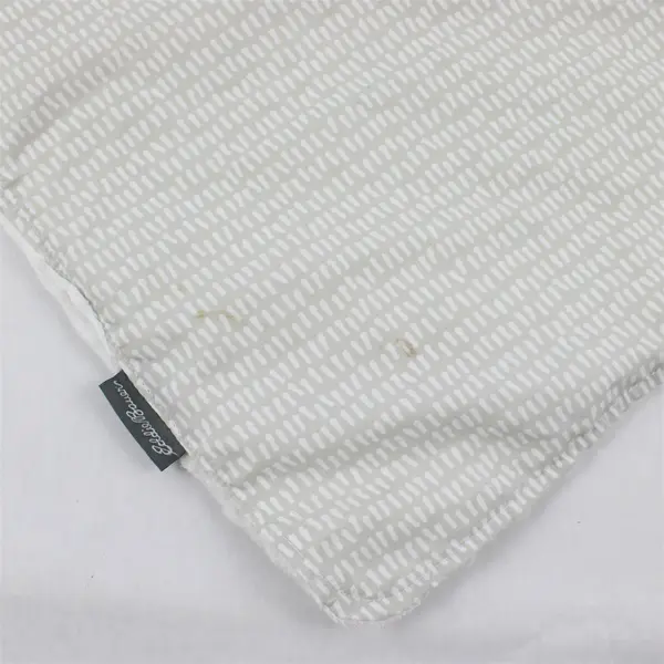 Eddie Bauer Plush Car Seat Cover Gray White Baby Blanket