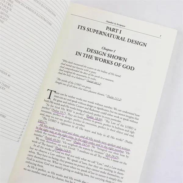 Number in Scripture Its Supernatural Design E W Bullinger 2014 Paperback