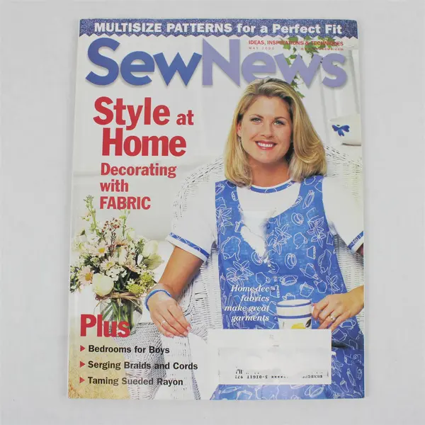 Sew News Magazine May 2000 Featuring Style at Home Decorating with Fabric Good