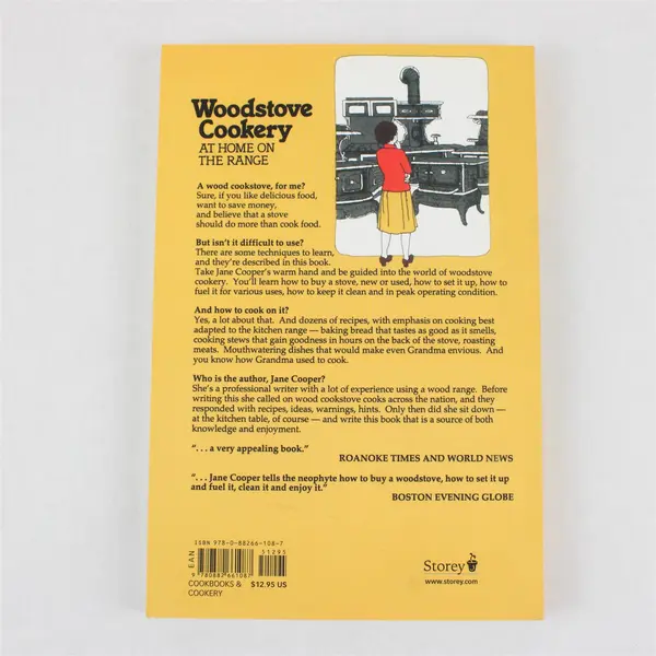 VTG Woodstove Cookery At Home on the Range by Jane Cooper 1977 Paperback Good