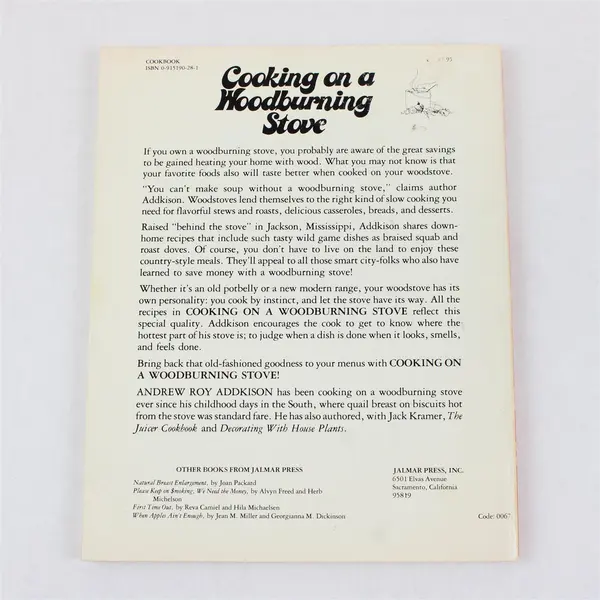 Vintage Cooking on a Woodburning Stove Andrew Addkison 1980 PB 150 Recipes Good