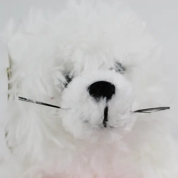 Encore Charmings Faith White Plush Cat Cross Charm 2002 E03134