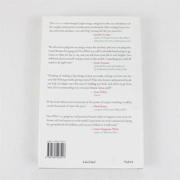 Now What? 90 Days to a New Life Direction Laura Berman Fortgang 2004 HC DJ