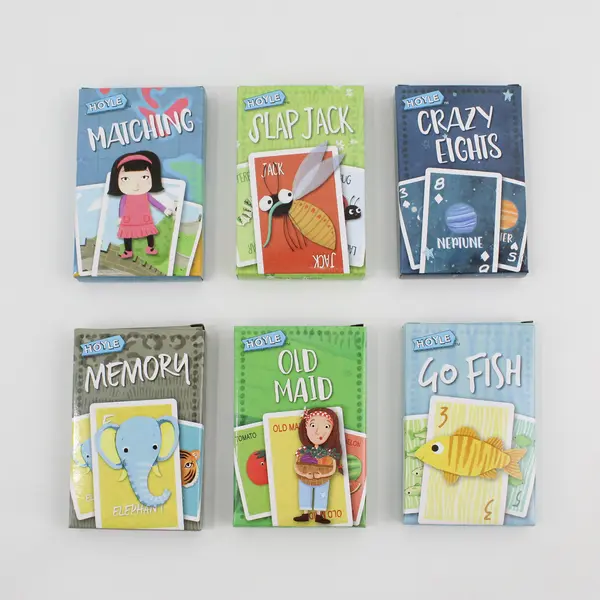 Lot of  6 Kids' Card Games by Hoyle, #F2130-210689 