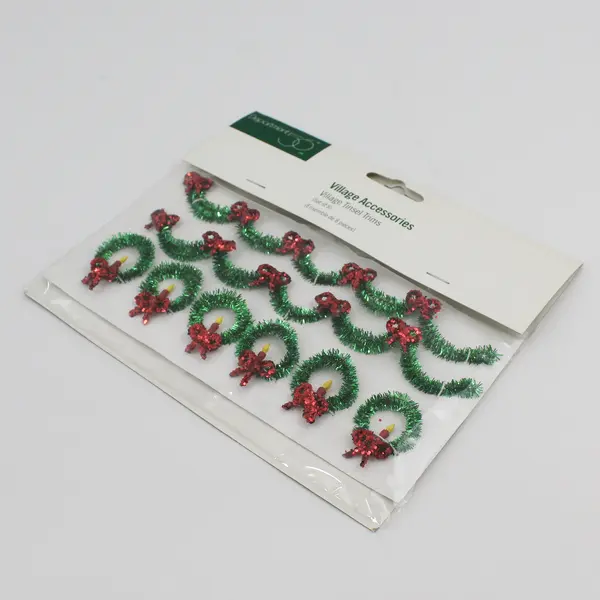 Set Of 8 DEPT 56 Accessory Village Tinsel Trims 52713